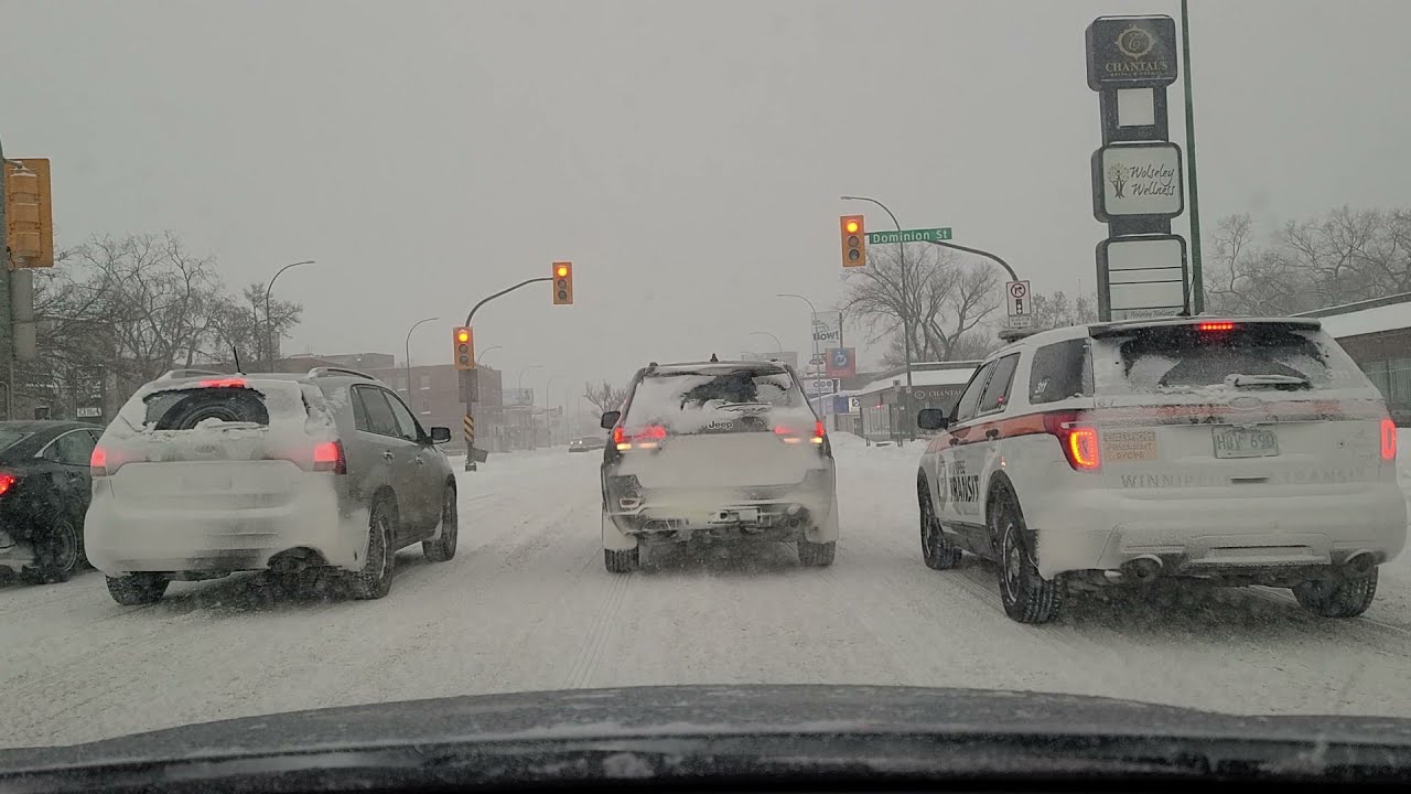 Driving in Winnipeg (Snow Storm ❄)