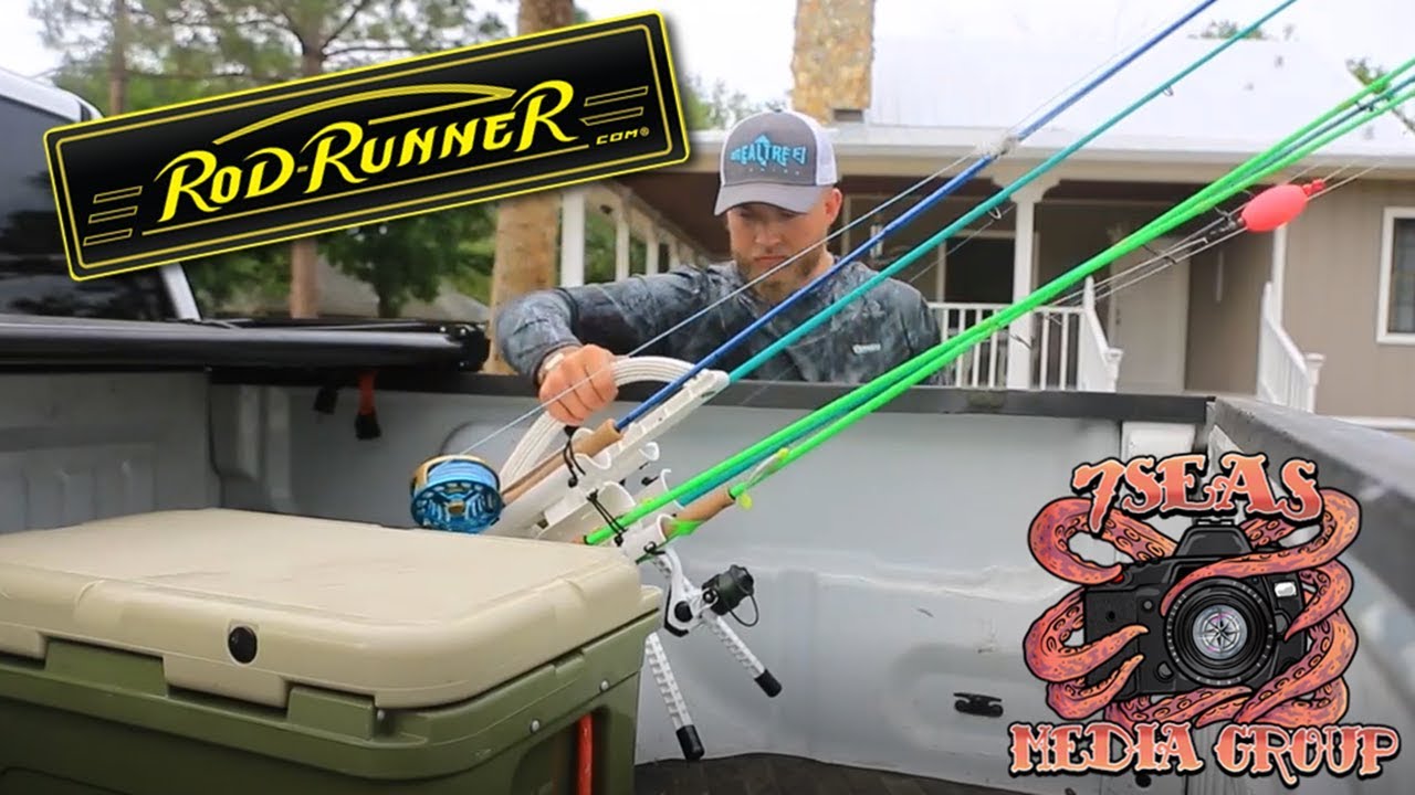 Land Based Fishing with ROD-RUNNER Fishing Rod Caddies (7 Seas)