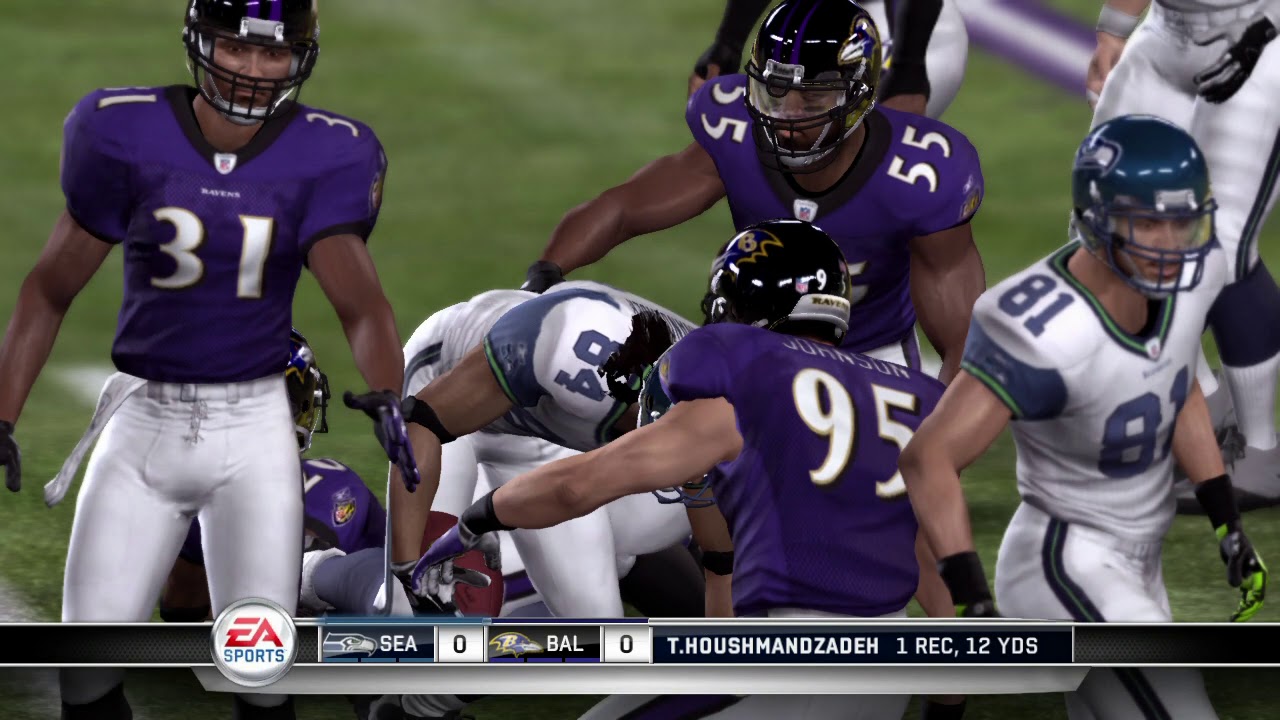 Madden NFL 11 PS3 Seattle Seahawks at Baltimore Ravens