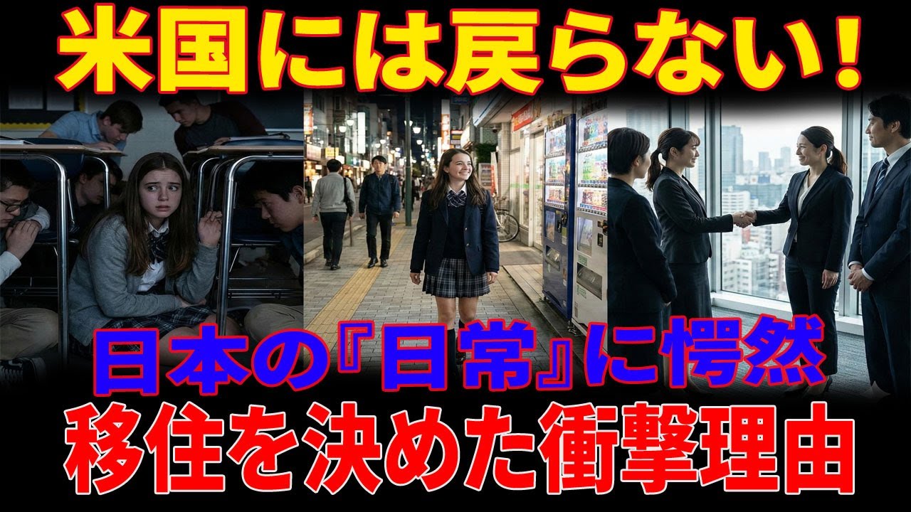 【海外の反応】「もう米国では暮らせない…」日本の修学旅行に来たアメリカのエリート高校生が『ある日常の光景』を見て愕然！自国の常識を覆す日本の“異常な安全さ”に、その場で永住を決意した驚愕の理由とは？