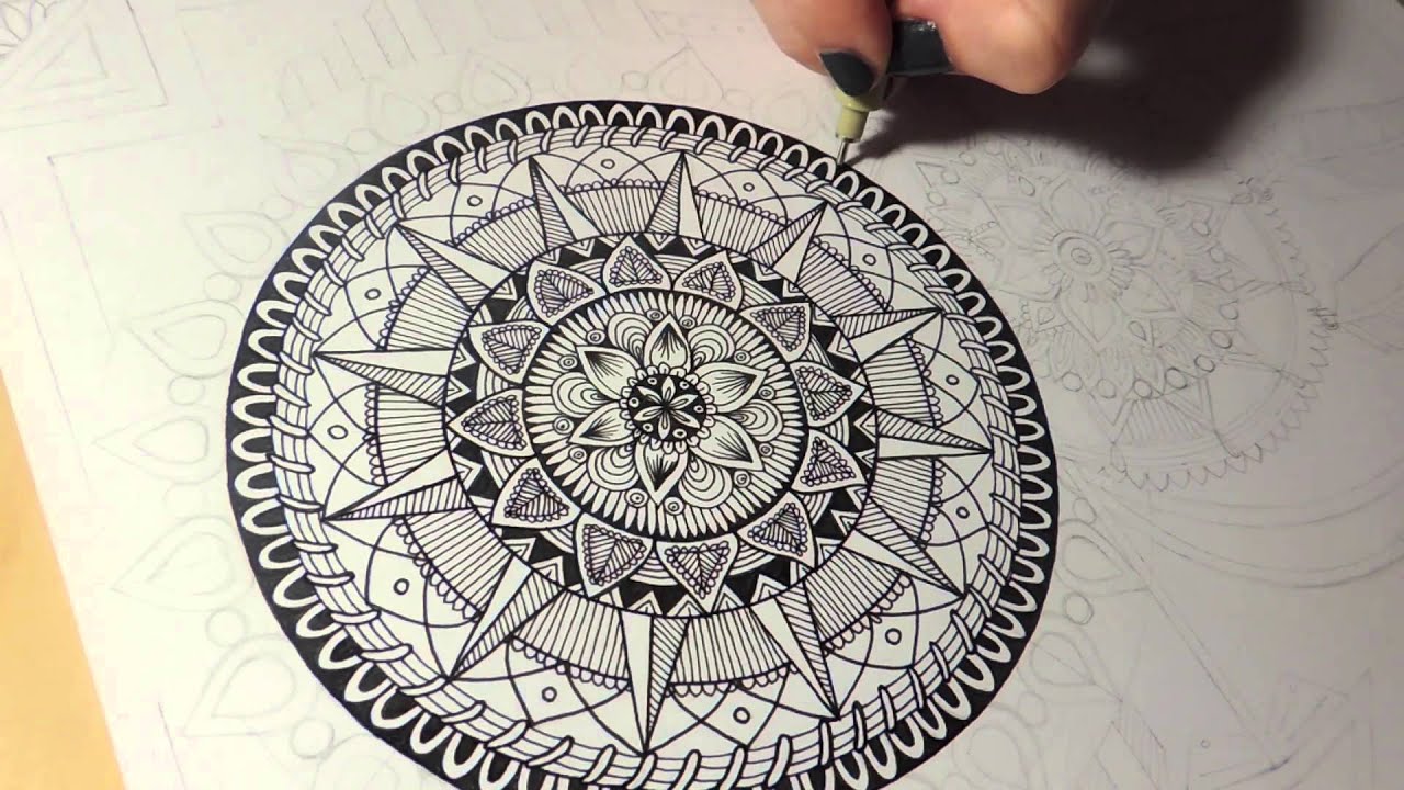 Mandala Dreamcatcher Speed Drawing