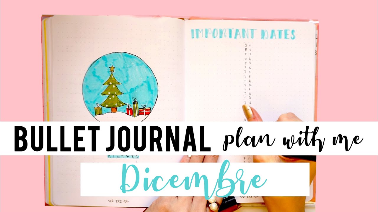 Bullet Journal plan with me: Dicembre + sistema dei 10 Blocchi + calendario!