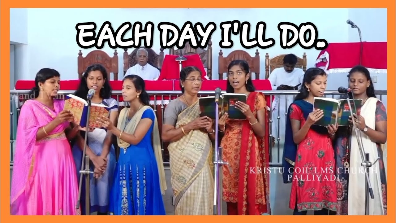 EACH DAY I'LL DO A GOLDEN DEED 