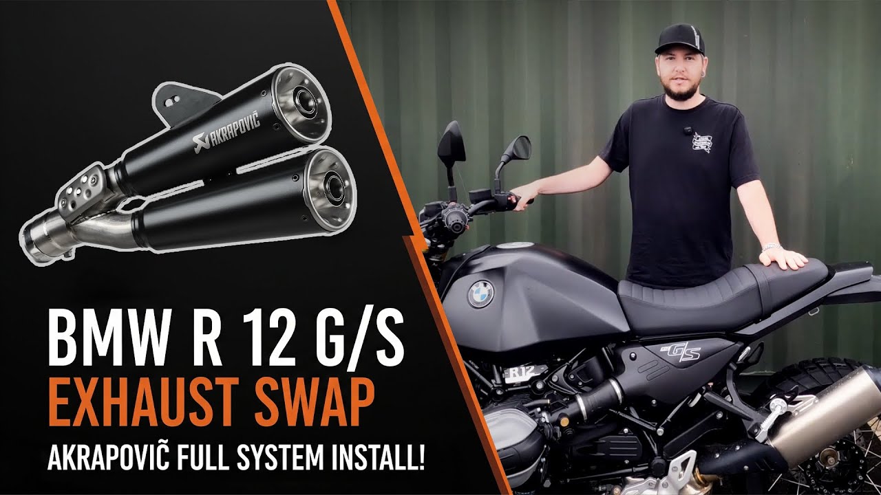 BMW R 12 G/S Exhaust Swap – Akrapovič Full System Install!