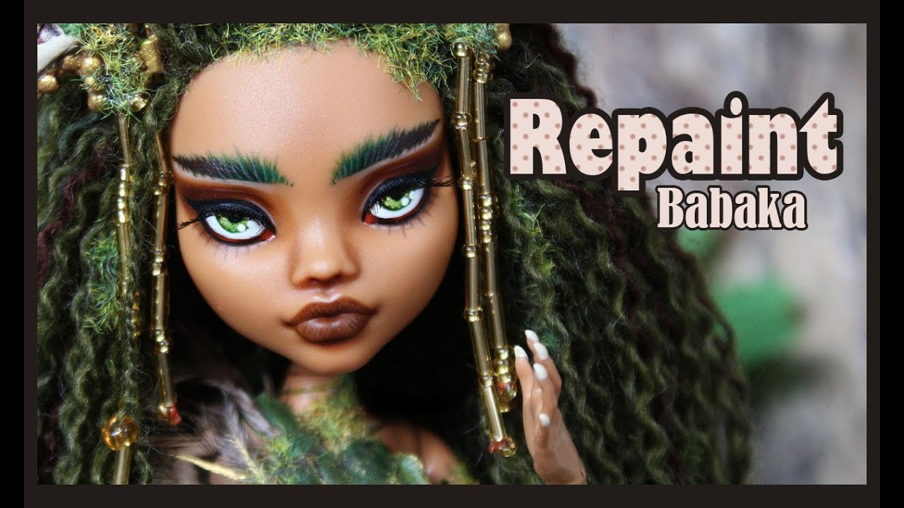 Monster High Repaint - Babaka - Nature OOAK doll - English sub