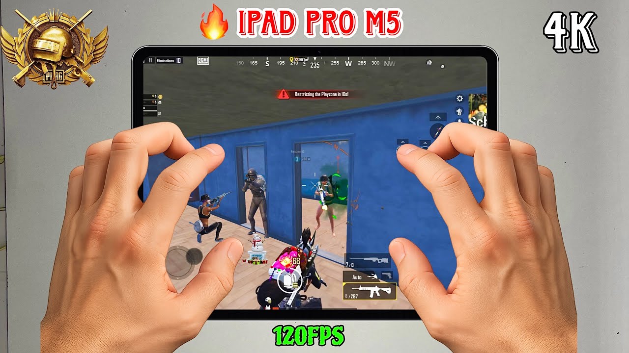 💀 HDR+120FPS iPad Pro M5 BGMI HANDCAM Gameplay
