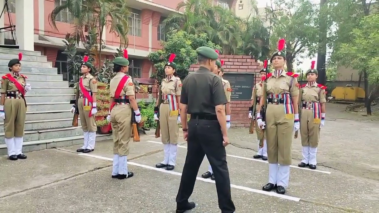 Guard of Honour to ADG in NCC Camp