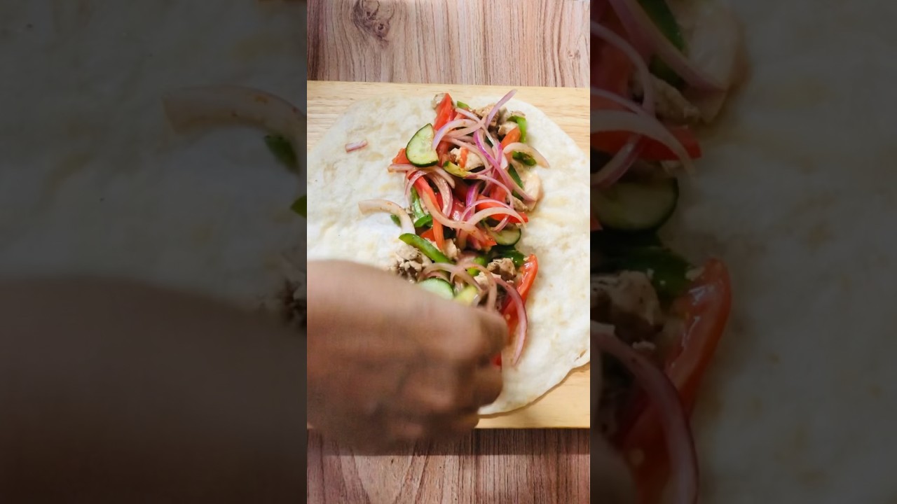 Yummy tortilla wraps. Subscribe for more@fusioncookingsecrets