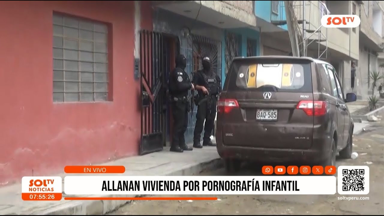 Trujillo: allanan vivienda de Florencia de Mora por caso de pornografía infantil