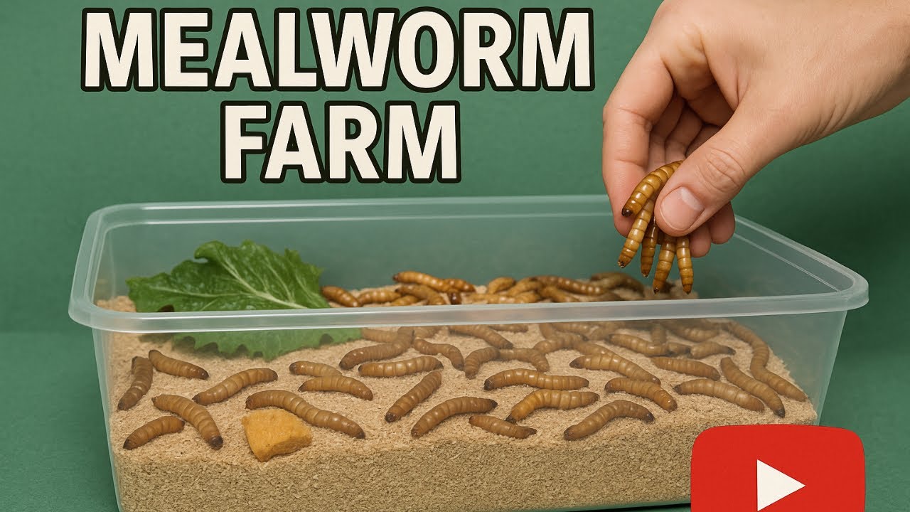 How to breed mealworms for additional protein!