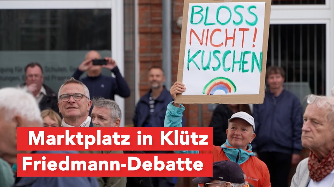 Nach Friedmann-Ausladung: Marktplatz Kl&uuml;tz wird zur B&uuml;hne f&uuml;r Demokratie