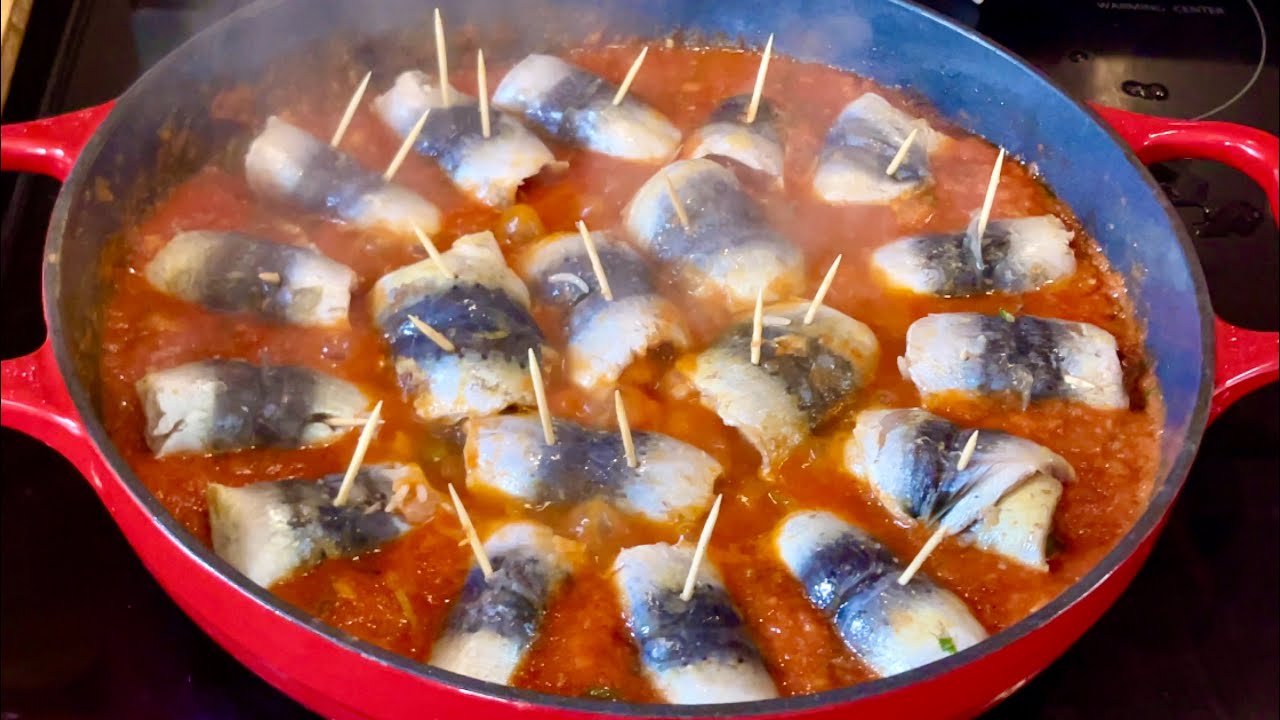 Roulés de Sardines Farcies Recette Facile et Rapide