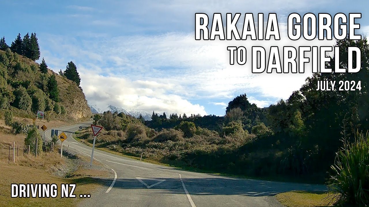 Driving New Zealand: Rakaia Gorge to Darfield | Scenic Drive 4K