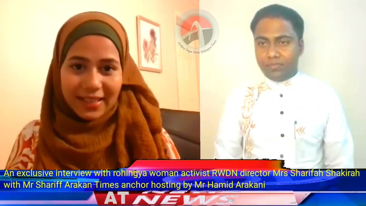 An exclusive interview with rohingya woman activist RWDN director Mrs Sharifah Shakirah  Part  ( 1 )