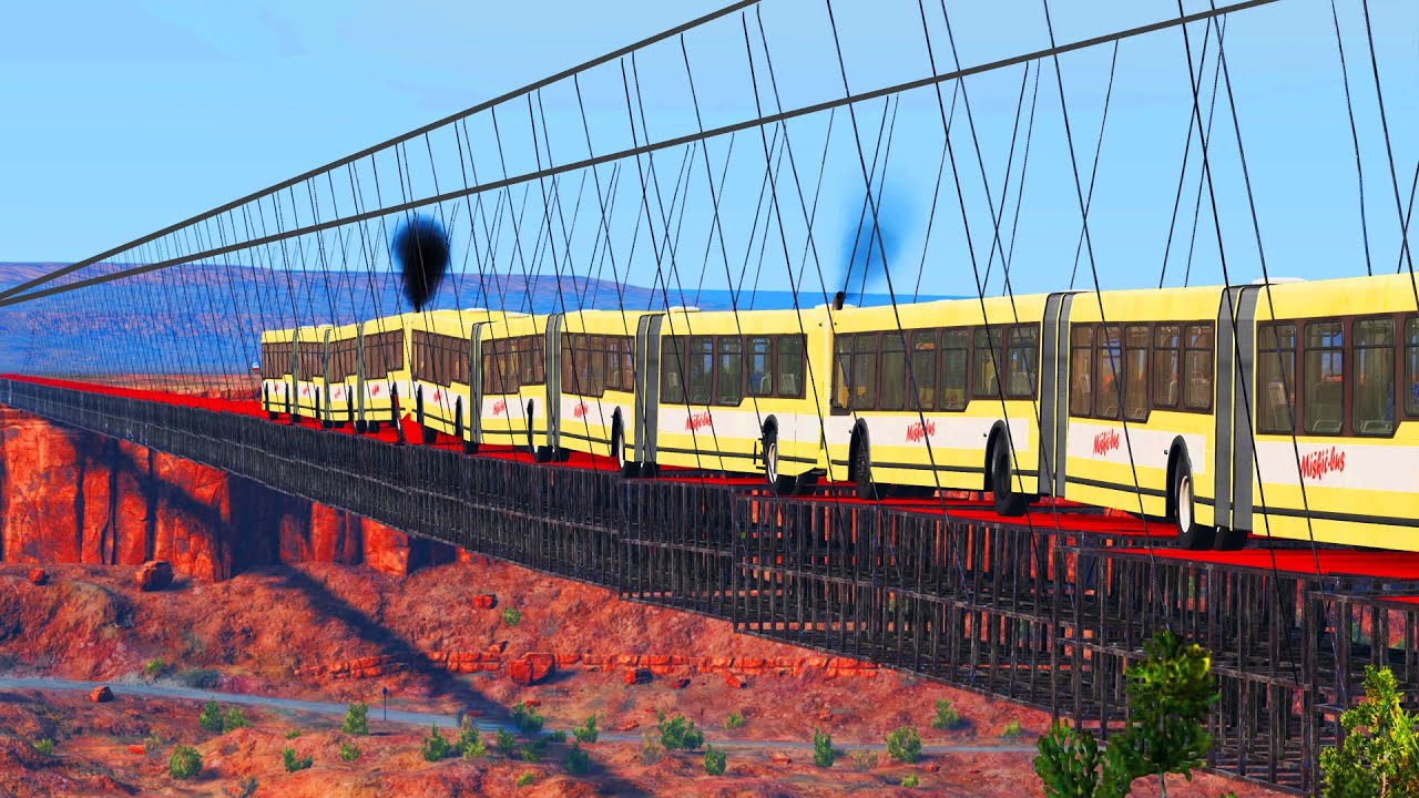 Articulated Bus Crashes #20 - BeamNG DRIVE | CrashTherapy