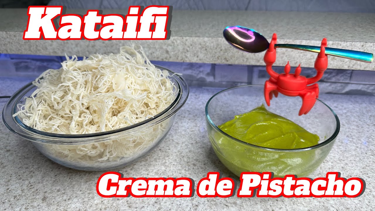 Crema de Pistachos y Kataifi