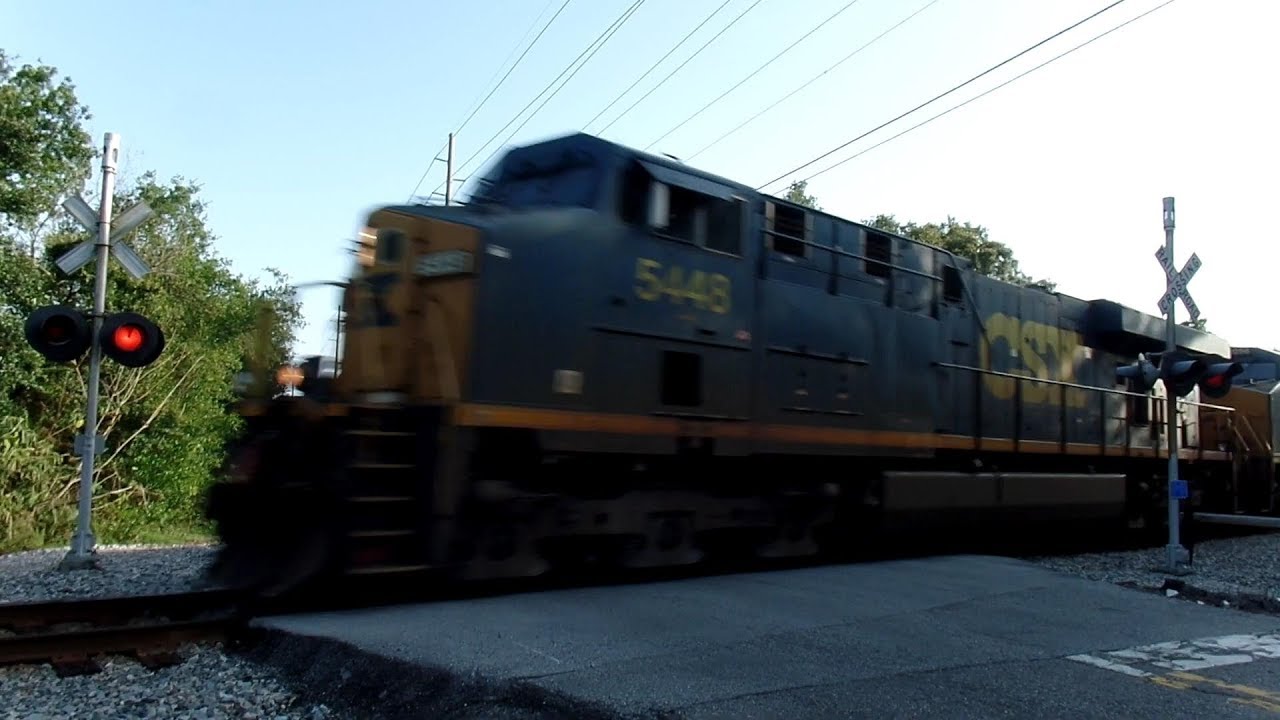 Huge Train Through Gateless Crossing