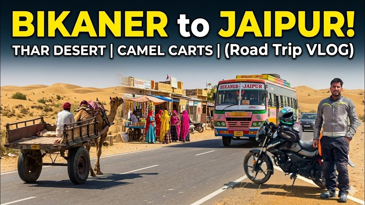 Bikaner to Jaipur : Desert Roads & Royal Cities | Rajasthan Bike Trip
