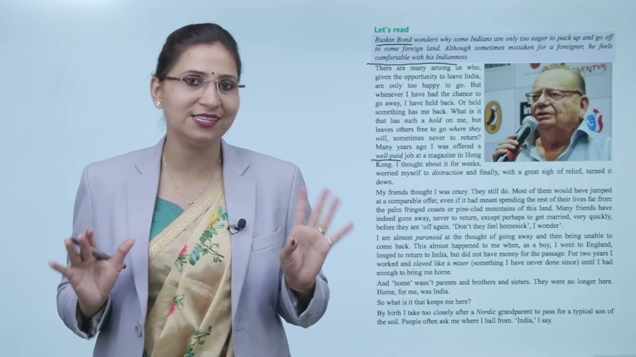 Ch 21 | Meta Books | Root English | Class 08 | On Being an Indian | For children