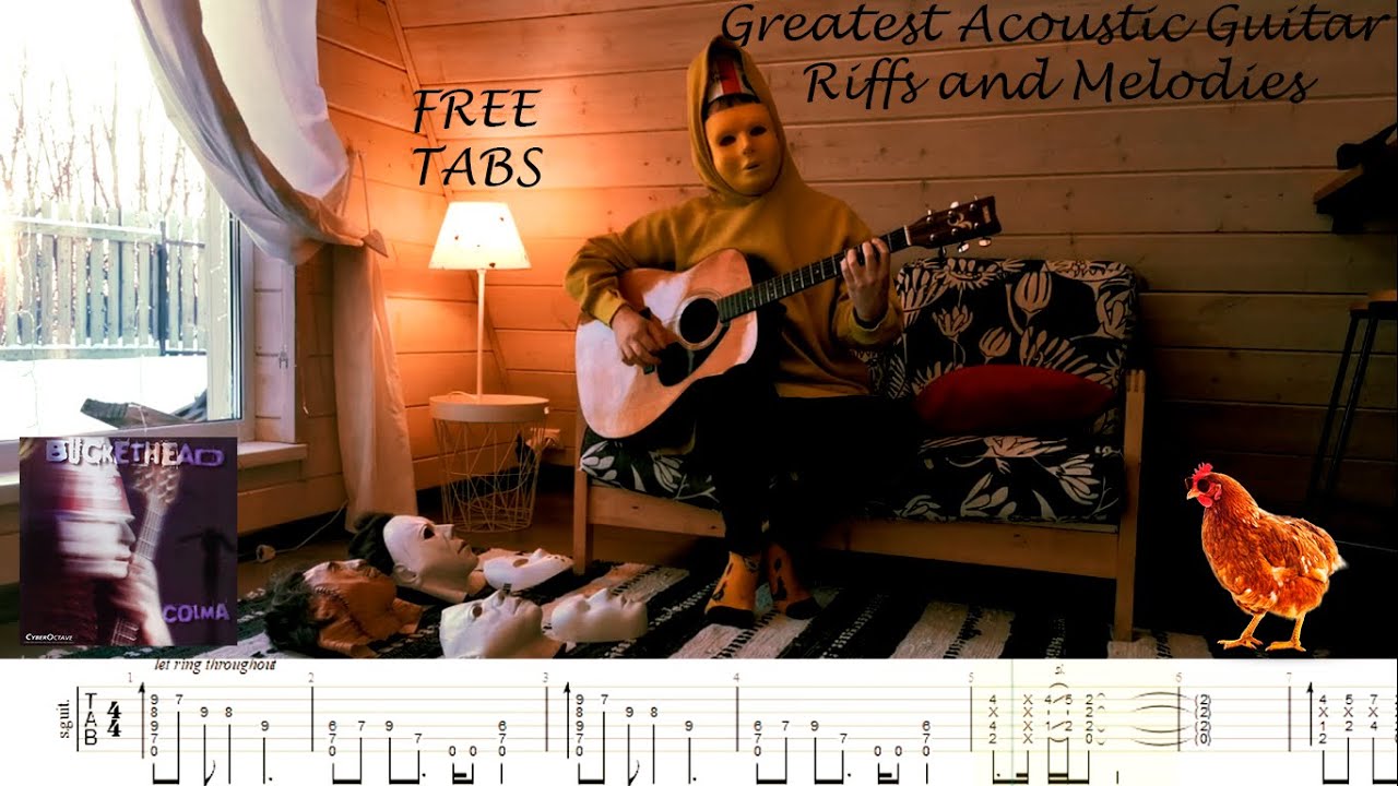 Buckethead (TABS) Greatest Acoustic Guitar Riffs and Melodies From COLMA album