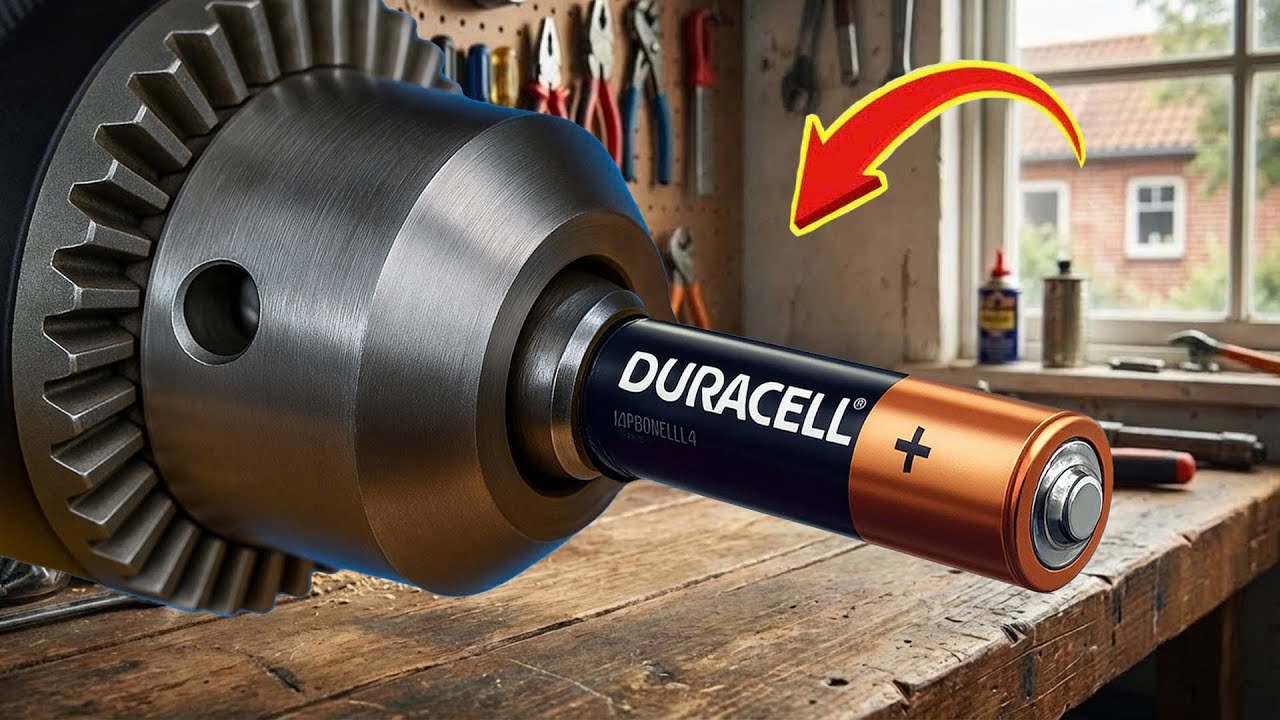 Just insert an old battery into Drill and Every house needs this and no one does it! Creation Daily