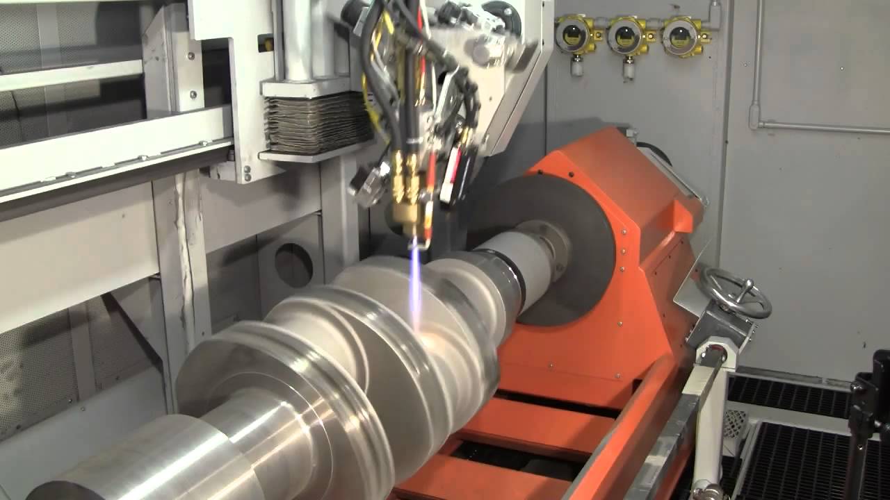 Heavy Equipment Overhaul Crankshaft Coating by HVOF - Progressive Surface