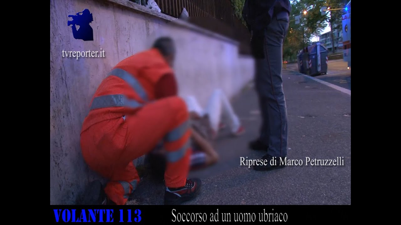 VOLANTE 113: Soccorso ad un uomo ubriaco