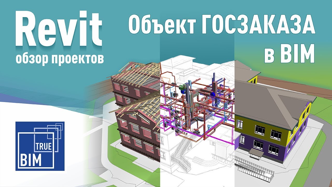Объект ГосЗаказа в Revit по разделам АР, КР, ОВиВК, ГП