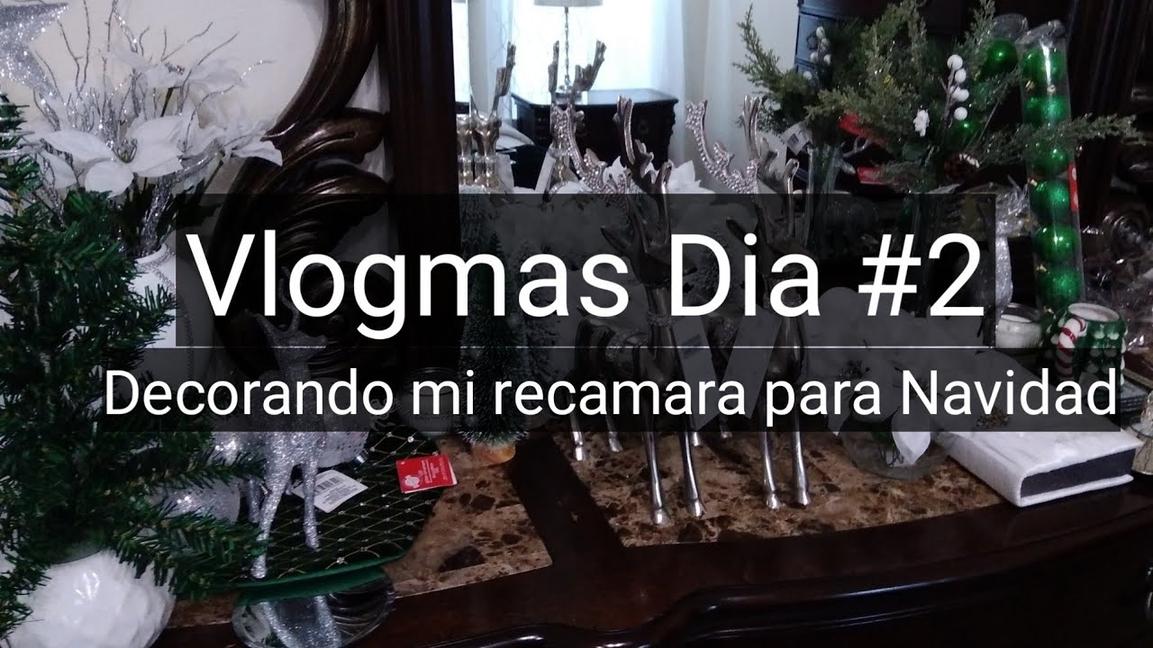 Vlogmas #2 ☃️ // Decoracion de mi recamara - abitacion para Navidad //Bedroom Christmas Decor