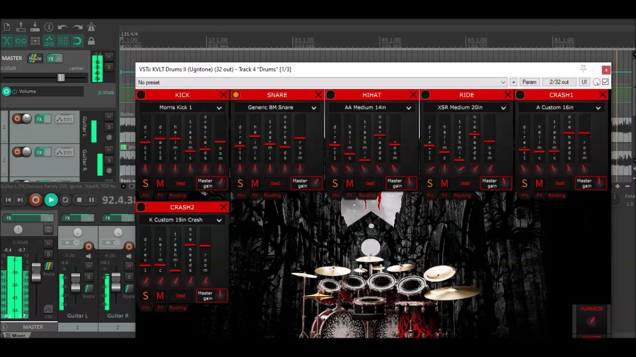Darkthrone - Transilvanian Hunger (Instrumental Cover with DIs and midi tracks free download)