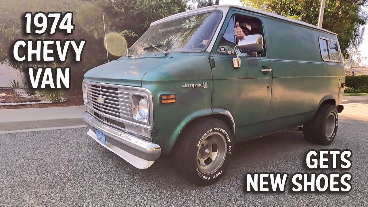 1974 G10 Chevy Van Get's New Shoes 