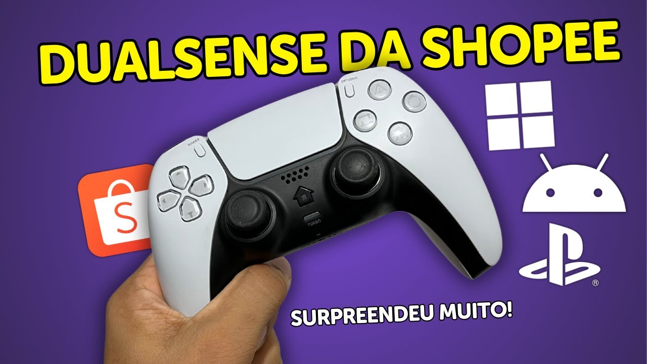 ESSE CONTROLE DA SHOPEE IMITA O DUALSENSE! VALE A COMPRA? TESTEI O T28 P4 PLUS!