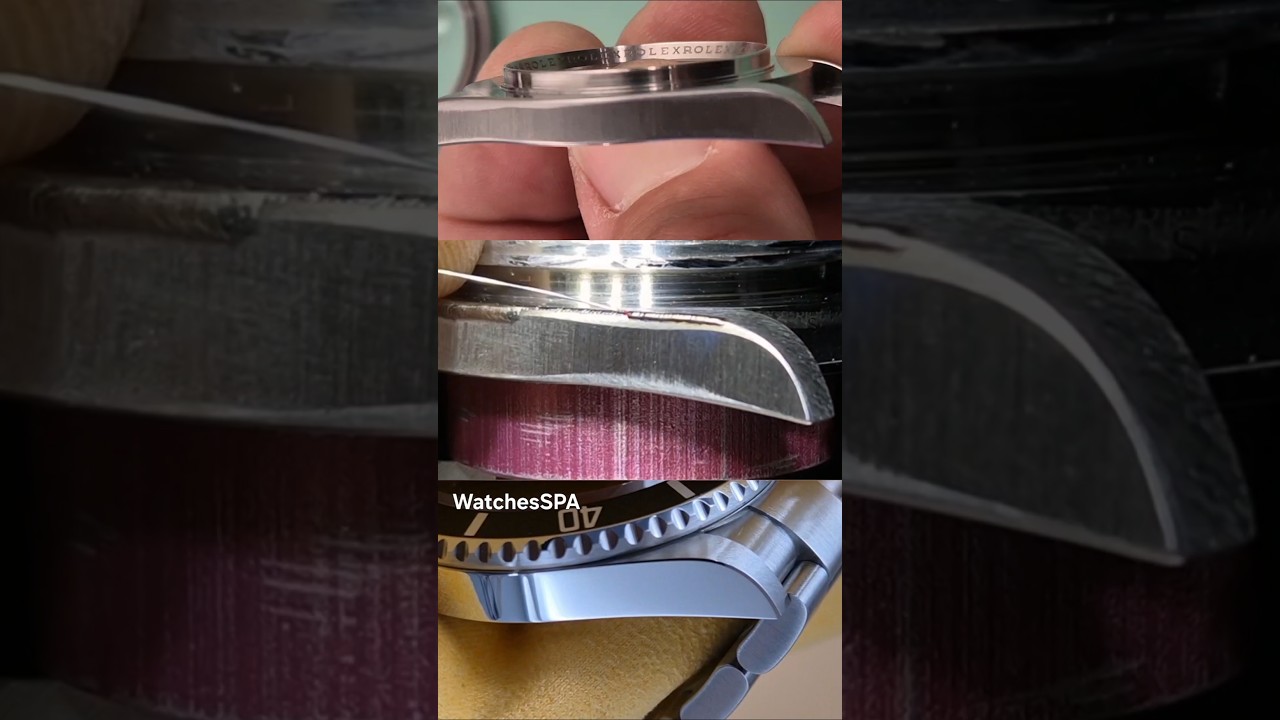 Rolex submariner laser welding case Repair watch Restorations #renovation #watch #rolex