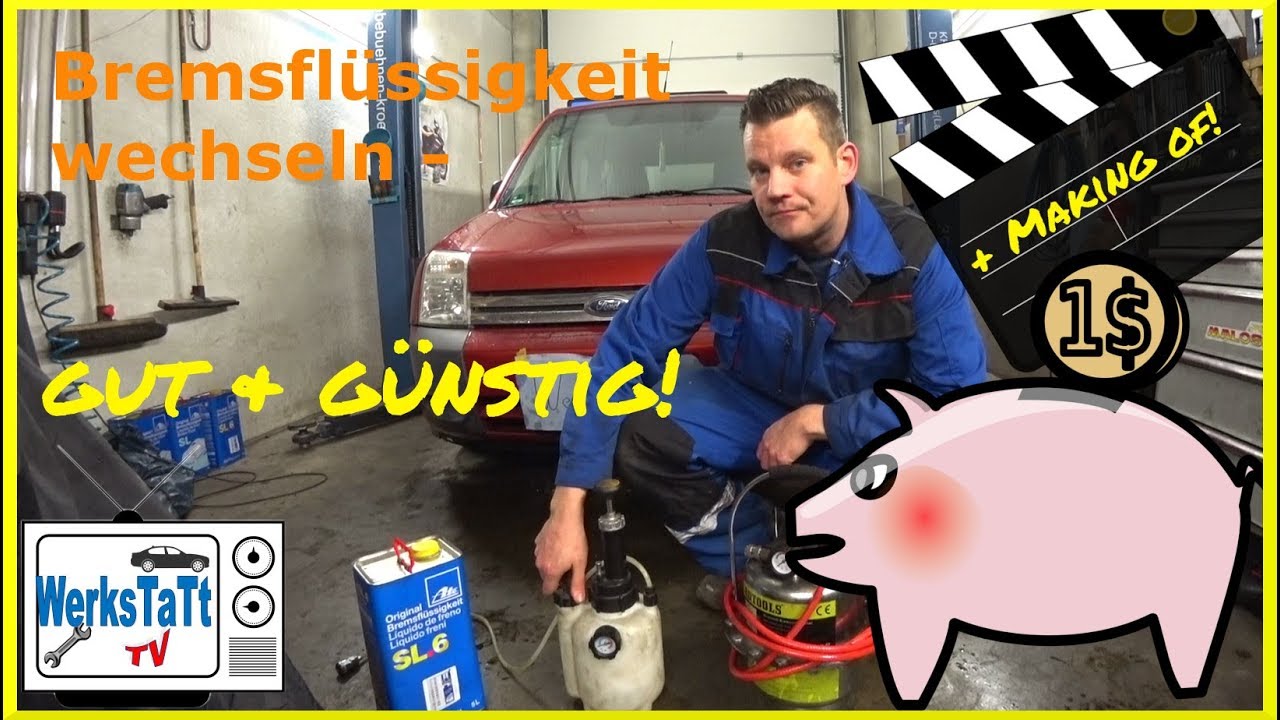►Bremsflüssigkeit wechseln◄ mit günstigem Gerät! [Change and Bleed Brakefluid] ◢WERKSTATT-TV◣