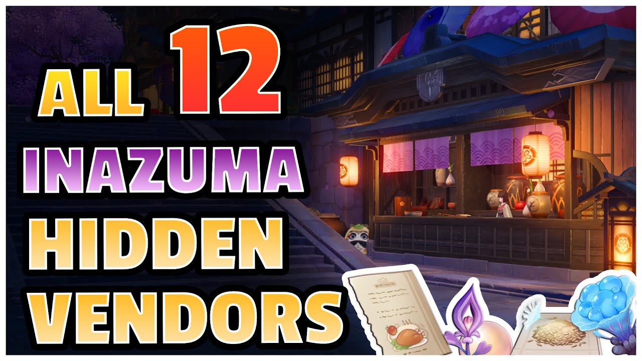 All Hidden Vendors in Inazuma !  (Location) [Genshin Impact]