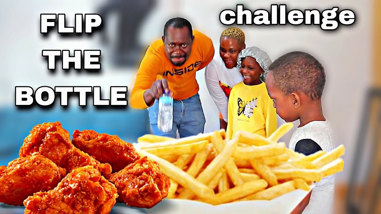 Viral Flip The Bottle And Eat Challenge with a Twist