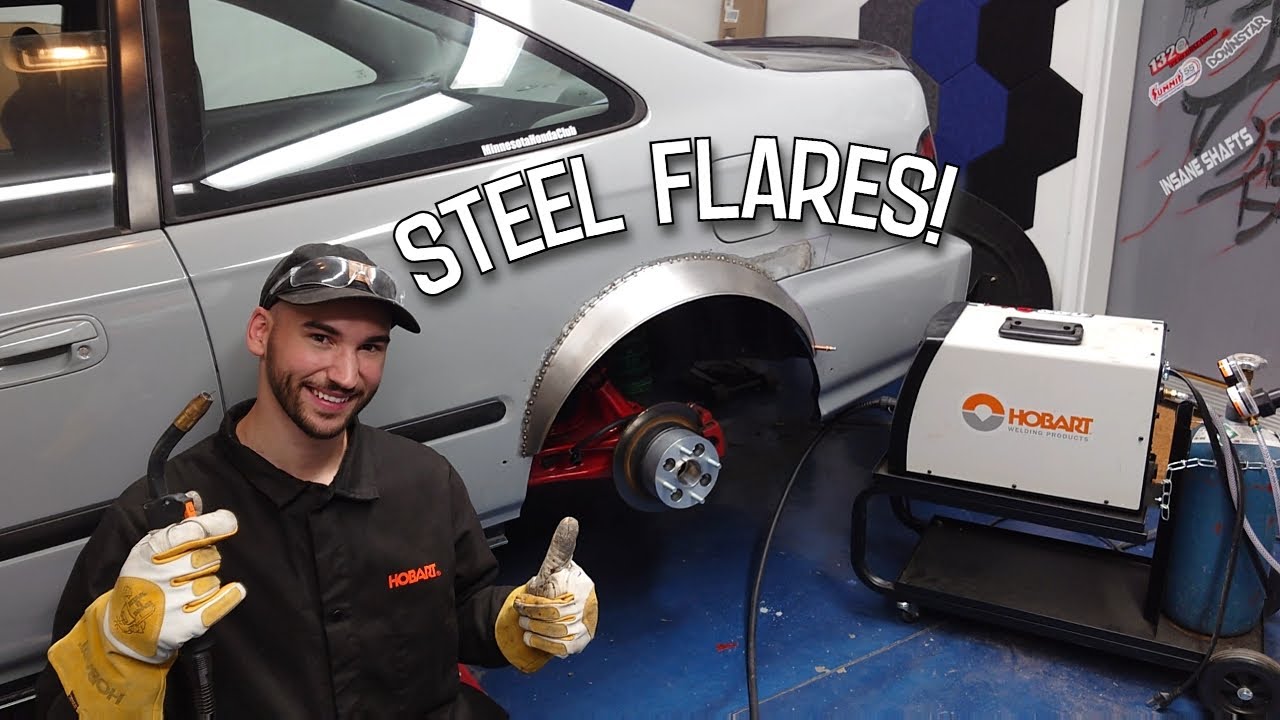 Steel Flares and Rust Repair! Turbo Civic Gets Permanent Widebody!