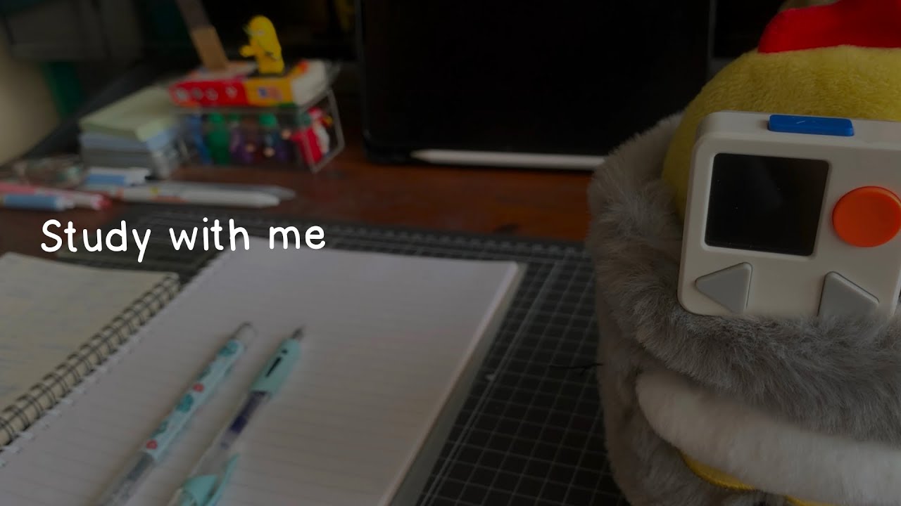 1 HOUR Study with me | white noise (rain sounds) | alarm + timer