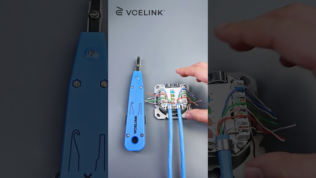 A compact&powerful punch-down tool kit for RJ45 keystone jack terminations.#shorts #rj45 #tools #diy