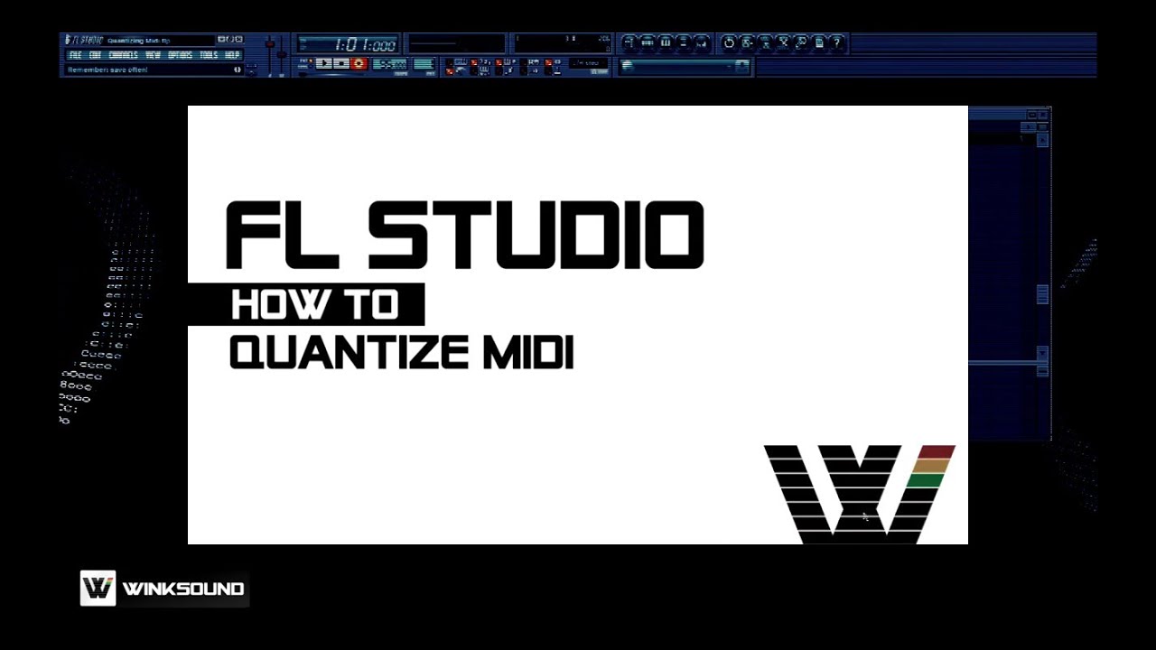 FL Studio: How To Quantize MIDI Notes | WinkSound