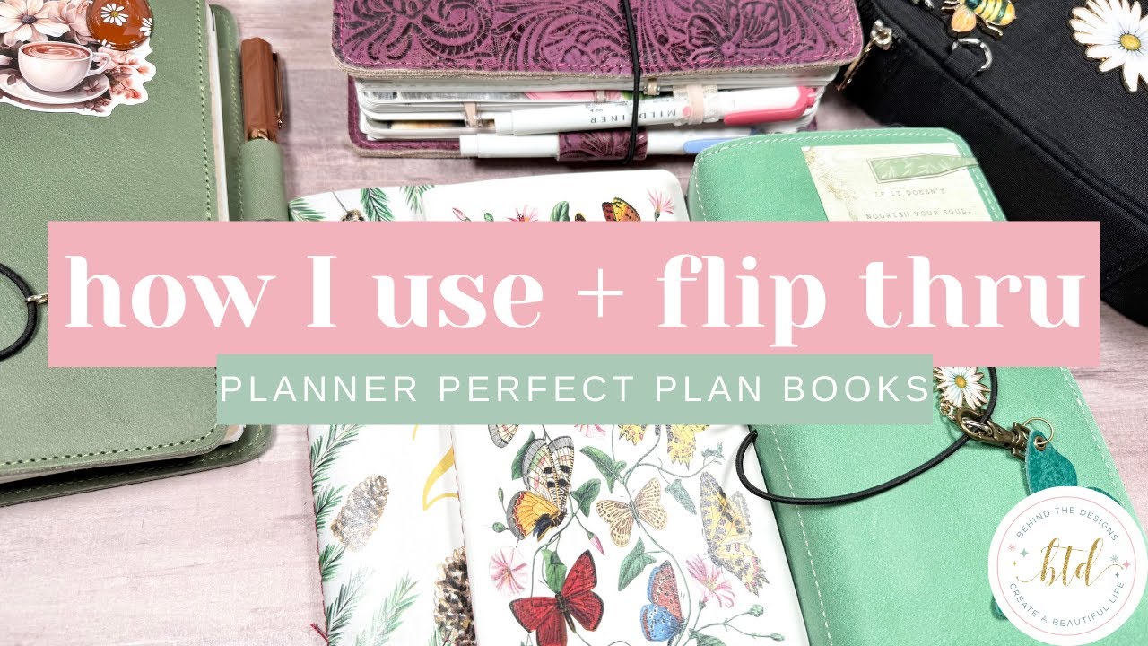 A Detailed Look at How I'm Using My Planner Perfect Plan Books and Journals | Get A Peek At My Pages