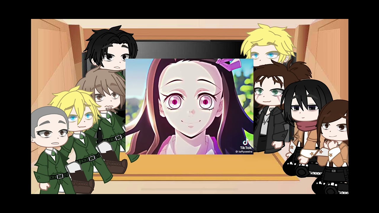 AOT react to F Y/N as Nezuko Kamado (sorry for the lack of english) (perdon por la falta de español)