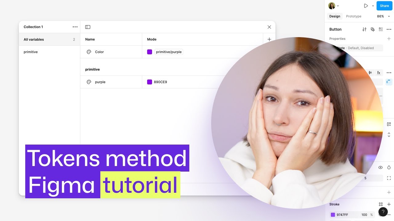 Tokens & variable aliasing tutorial | FREE Figma course