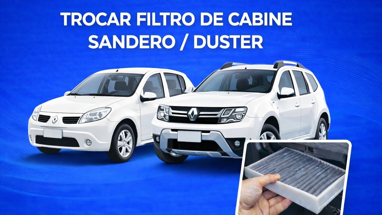 Como trocar o filtro e limpar o ar condicionado Renault Sandero, Duster e Logan?