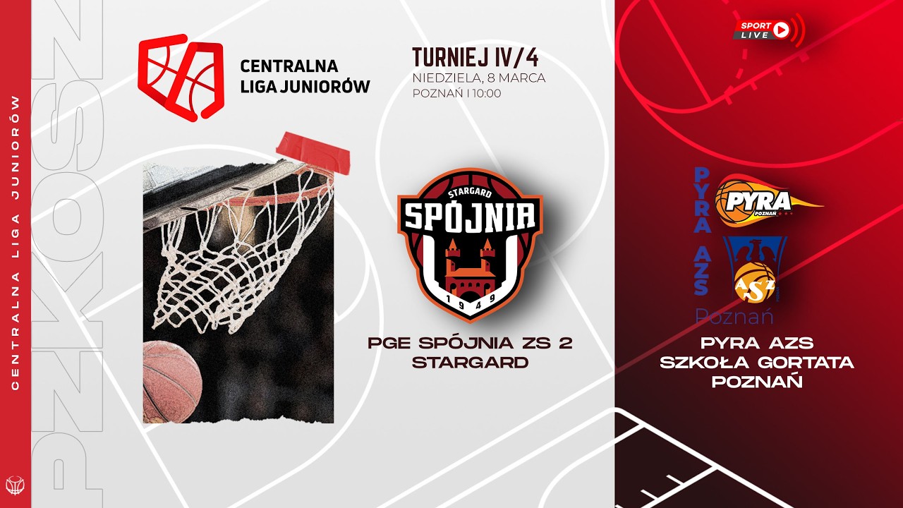 PGE Spójnia ZS 2 Stargard - Pyra AZS Szkoła Gortata Poznań (CLJ)