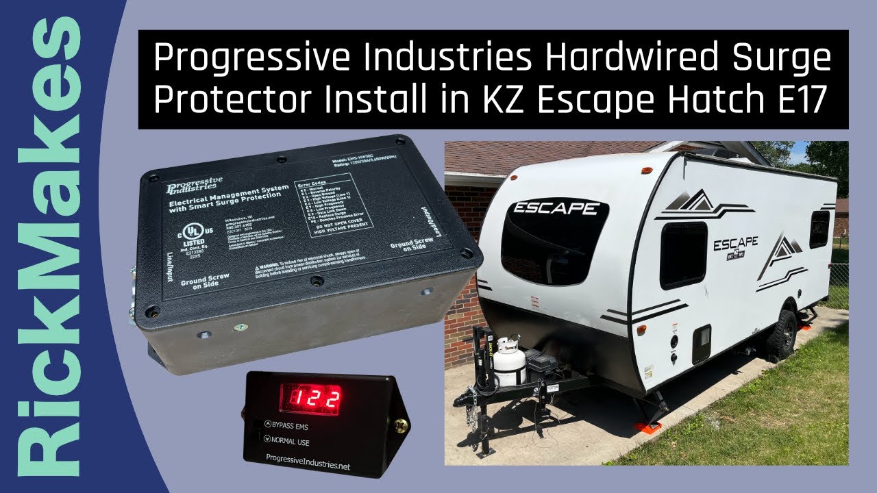 Progressive Industries Hardwired Surge Protector Install in KZ Escape Hatch E17