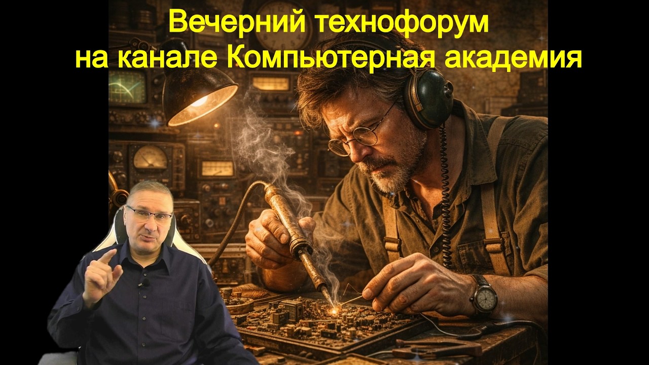 Вечерний технофорум на канале Компьютерная академия 14 февраля 2026