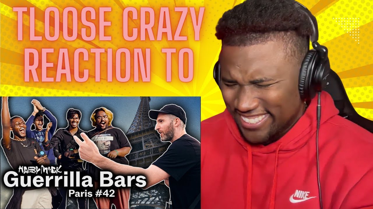 Crazy Reaction to Harry Mack Guerrilla Bars 42 Paris TLoose