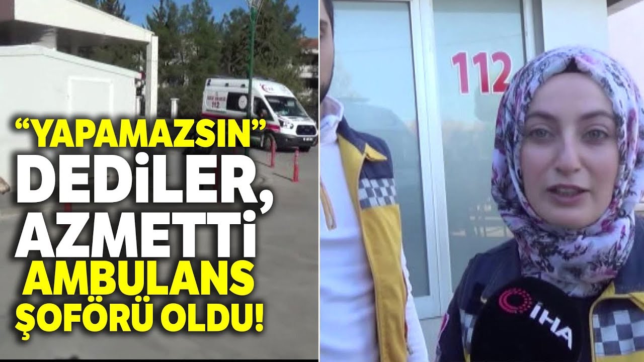 Kadın Ambulans Şoförü Yollara ve Zamana Meydan Okuyor