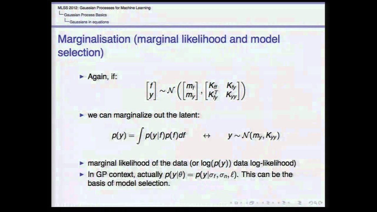MLSS 2012: J. Cunningham - Gaussian Processes for Machine Learning (Part 1)